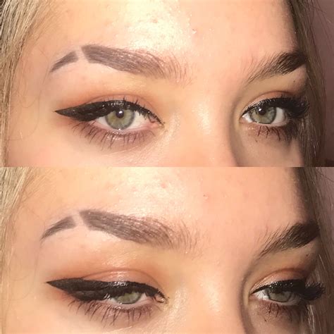 how to make a slit in eyebrow.